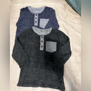 Two boys cat & Jack henley long sleeve